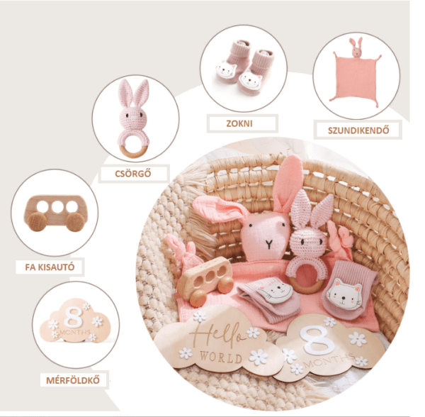 BabySurprise 5 db-os ajándékdoboz - welcome baby
